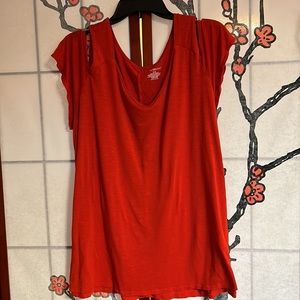 Cold Shoulder Swing Shirt